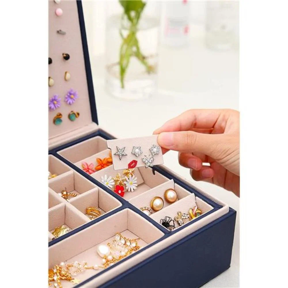 Jewelry Organizer Storage Case Box ,Blue